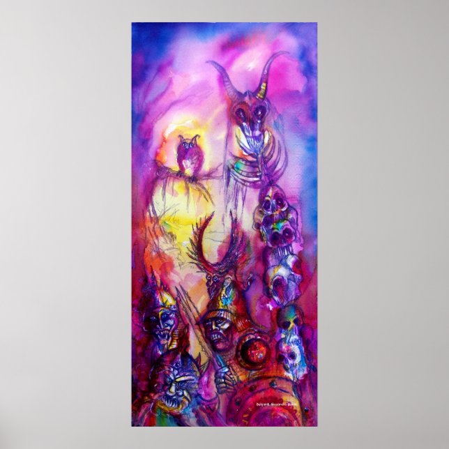 HALLOWEEN MONSTERS / ORK WAR Fantasy Poster (Front)