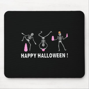 Halloween Montessori Teacher Skeleton Dancing Educ Mouse Pad