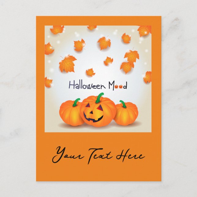 Halloween Mood Holiday Postcard (Front)