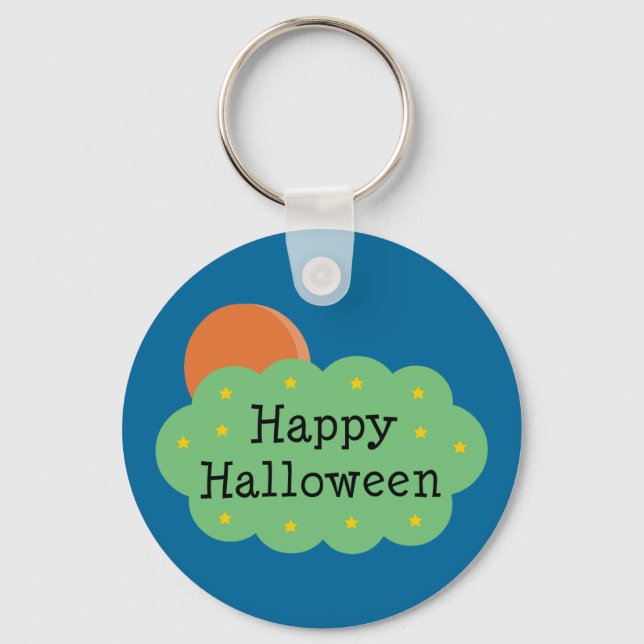 Halloween Moon Key Ring (Front)