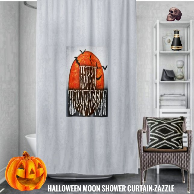 Halloween Moon-PG Shower Curtain (Creator Uploaded)