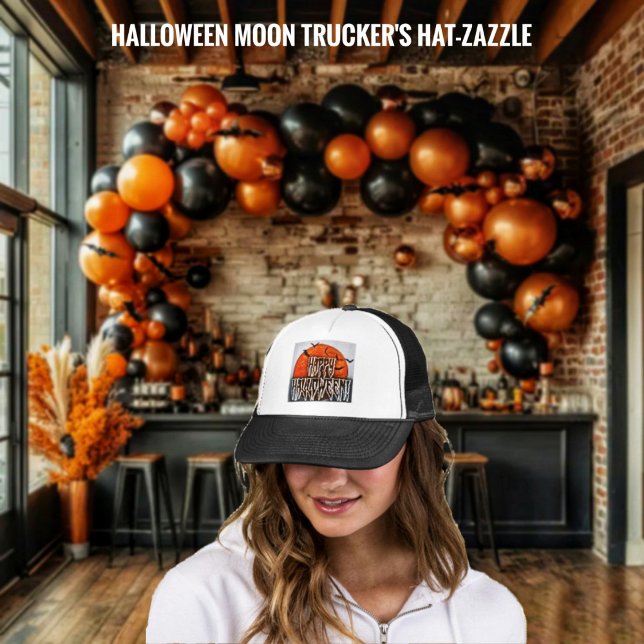 Halloween Moon-PG Trucker Hat (Creator Uploaded)