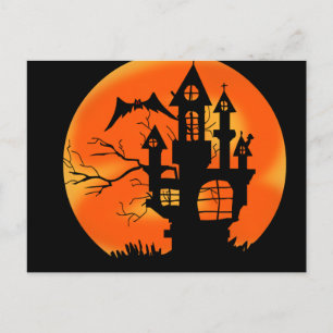 Halloween Moon Postcard