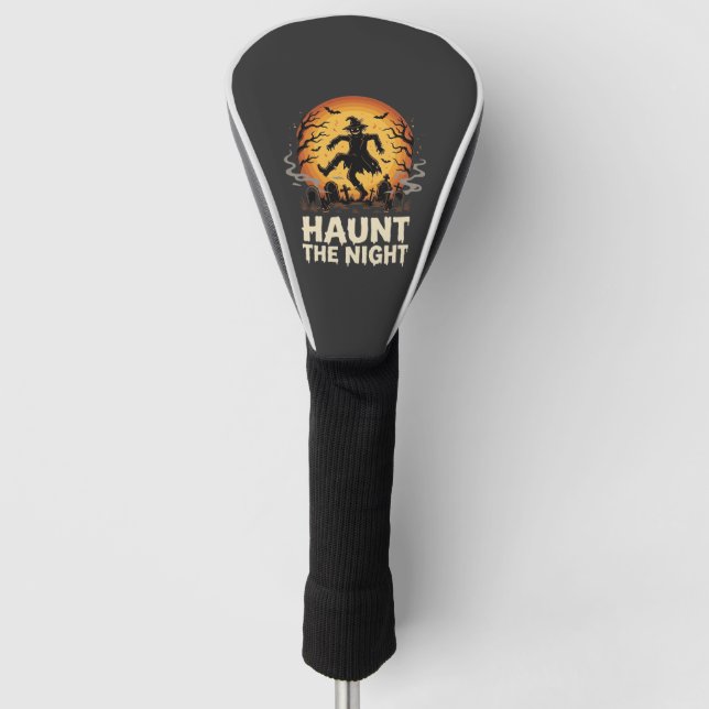 Halloween Moon Trickster Night Golf Head Cover (Front)