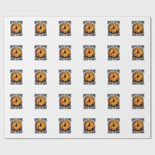 Halloween Moon Witch Vintage Spooky Night Shirt_1 Wrapping Paper