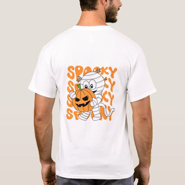 Halloween moonlight reveals dark secrets T-Shirt (Back)
