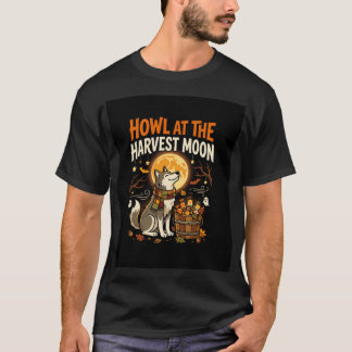 Halloween Moonlit Canine Celebration T-Shirt
