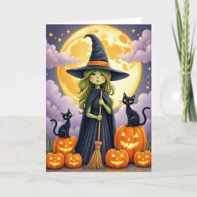 Halloween Moonlit Magic Card (Front)