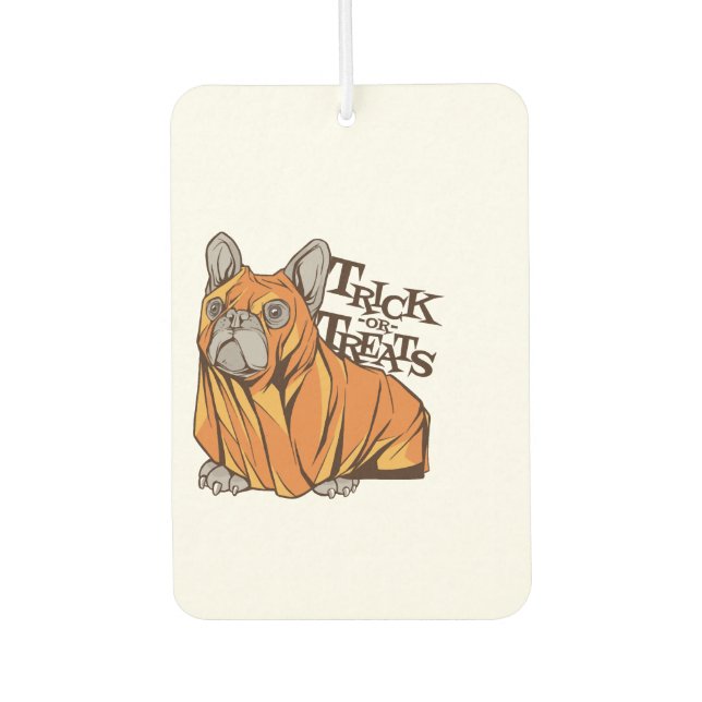 Halloween mops car air freshener (Front)