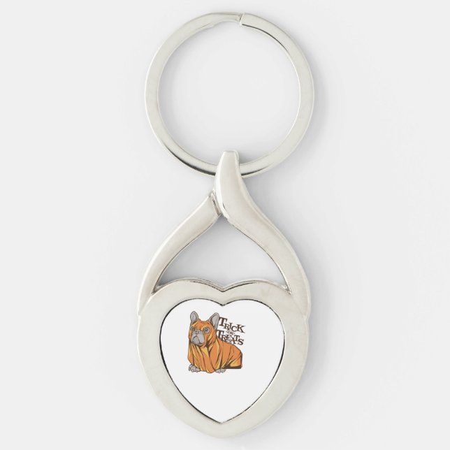 Halloween mops key ring (Front)