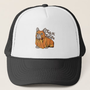 Halloween mops trucker hat