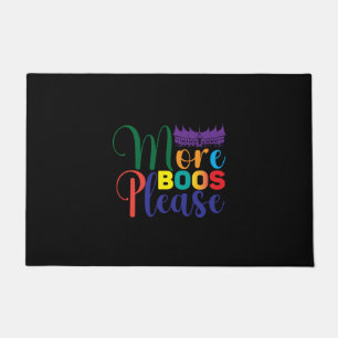 Halloween More Boos Please Birthday Doormat