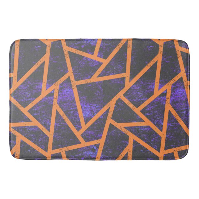 Halloween mosaic patttern bath mat (Front)