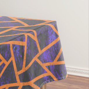 Halloween mosaic patttern tablecloth