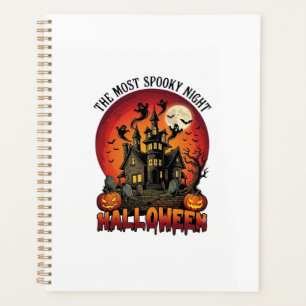 Halloween Most Spooky Night Haunted House Ghosts P Planner