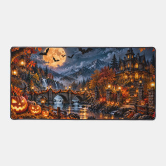 Halloween Mountain Village Desk Mat