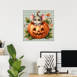Halloween Mouse Poster