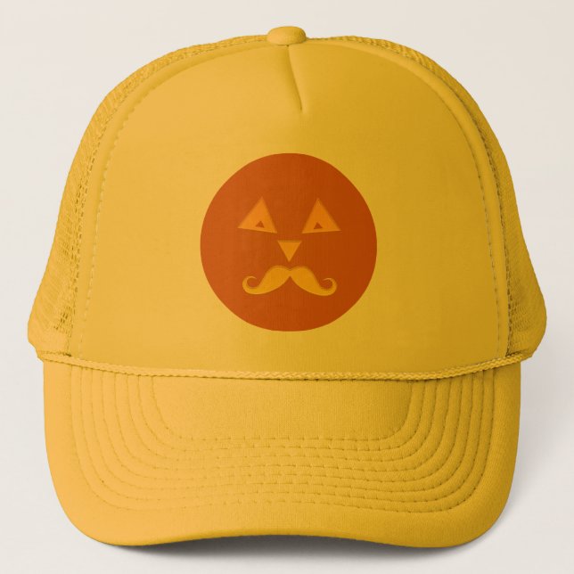 Halloween Moustache Pumpkin hats (Front)