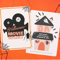 Halloween Movie Night Spooky Cute Kids