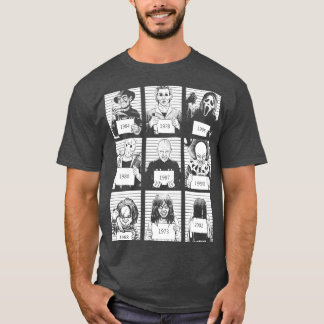 Halloween Mug Shot Horror Character T-Shirt