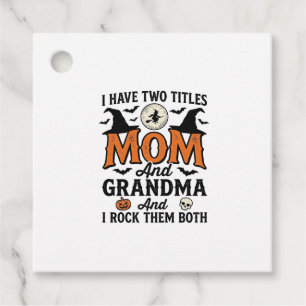 Halloween Mum Grandma Vintage Witch Shirt Design_1 Favour Tags