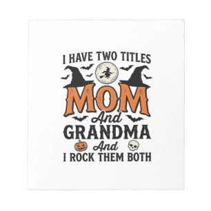 Halloween Mum Grandma Vintage Witch Shirt Design_1 Notepad