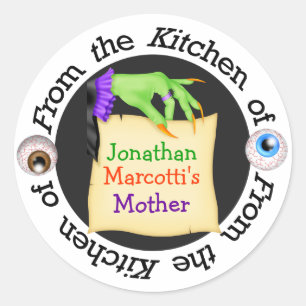 Halloween Mum Kitchen Sticker - SRF