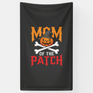 Halloween Mum of the Patch Pumpkin Witch Banner