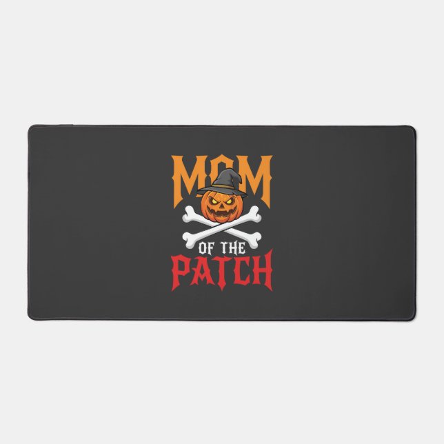 Halloween Mum of the Patch Pumpkin Witch Desk Mat (Front)