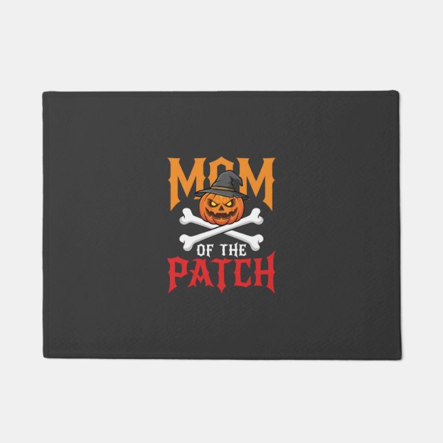 Halloween Mum of the Patch Pumpkin Witch Doormat (Front)