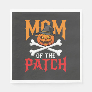 Halloween Mum of the Patch Pumpkin Witch Napkin