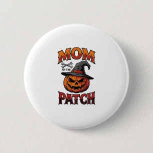 Halloween Mum Shirt Pumpkin Bones Vintage Art_1 6 Cm Round Badge