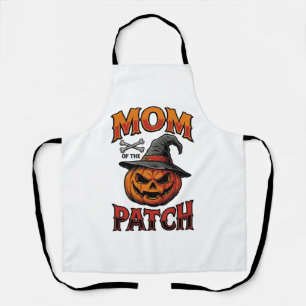 Halloween Mum Shirt Pumpkin Bones Vintage Art_1 Apron