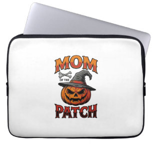 Halloween Mum Shirt Pumpkin Bones Vintage Art_1 Laptop Sleeve