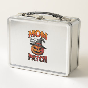 Halloween Mum Shirt Pumpkin Bones Vintage Art_1 Metal Lunch Box