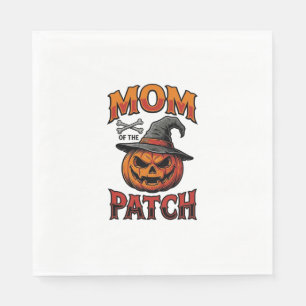 Halloween Mum Shirt Pumpkin Bones Vintage Art_1 Napkin