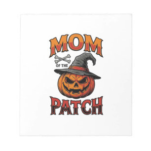 Halloween Mum Shirt Pumpkin Bones Vintage Art_1 Notepad