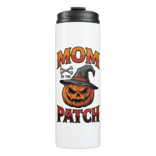Halloween Mum Shirt Pumpkin Bones Vintage Art_1 Thermal Tumbler