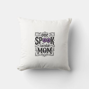 Halloween Mum Spooky Vintage Engraving Shirt Desig Cushion