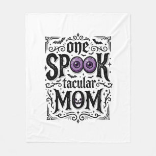 Halloween Mum Spooky Vintage Engraving Shirt Desig Fleece Blanket