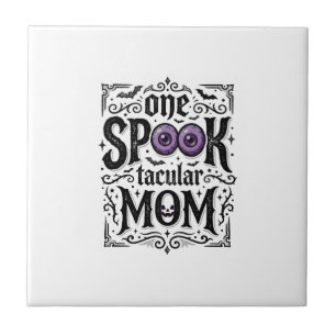 Halloween Mum Spooky Vintage Engraving Shirt Desig Tile