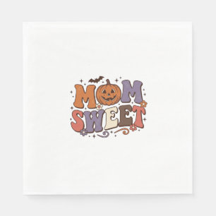 Halloween Mum Sweet Pumpkin Vintage Shirt Design_1 Napkin