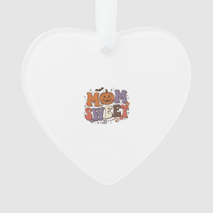 Halloween Mum Sweet Pumpkin Vintage Shirt Design_1 Ornament