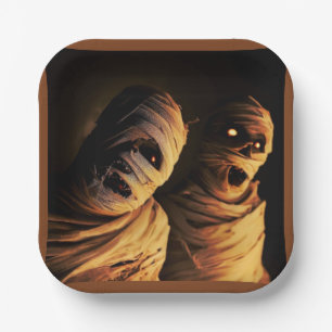 Halloween - Mummies 1 Paper Plate