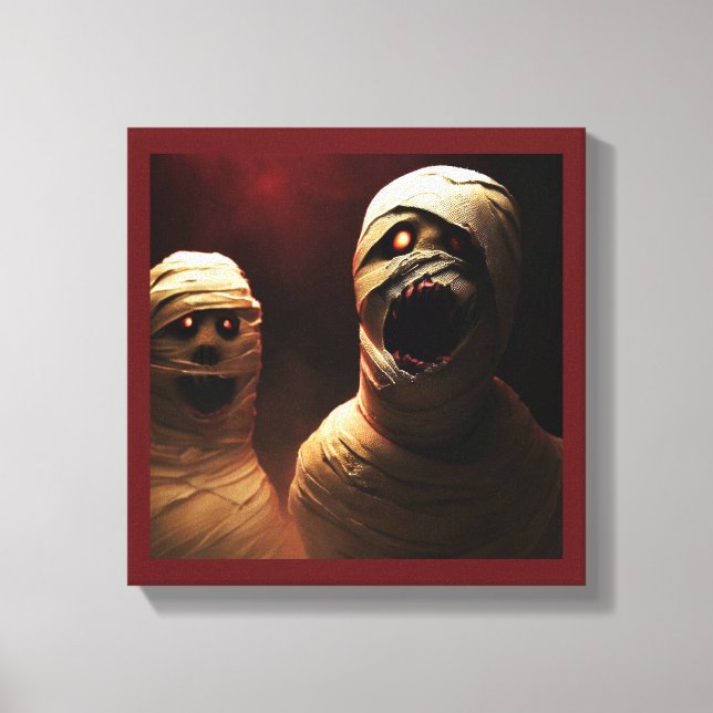 Halloween - Mummies 3 Canvas Print (Front)