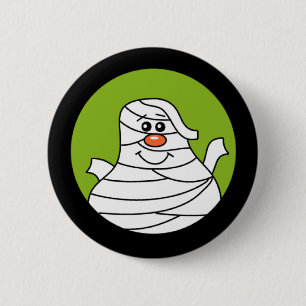 Halloween Mummy 6 Cm Round Badge