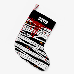 Halloween Mummy Bandages Creepy Eyes Small Christmas Stocking