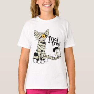 Halloween Mummy Cat Trick or Treat T-Shirt