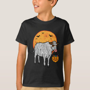 Halloween Mummy Cow Trick Treat Farm Costume Boys  T-Shirt