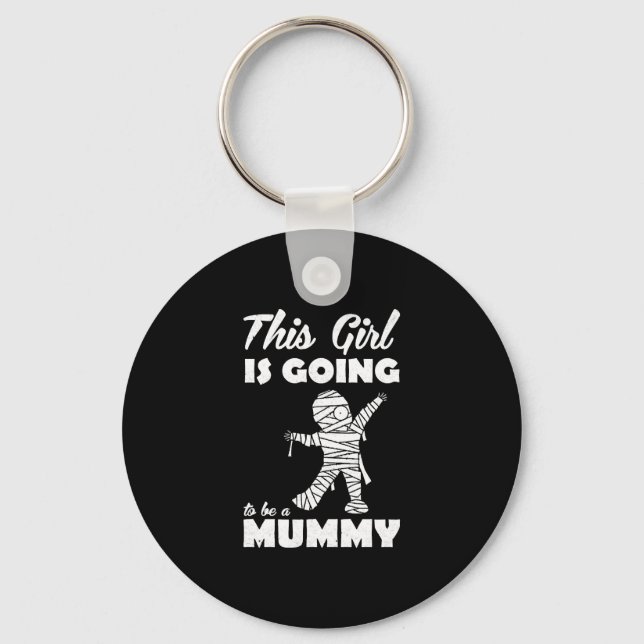Halloween Mummy    Key Ring (Front)